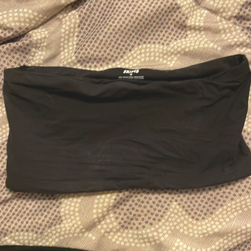 Skims black bandeau bra